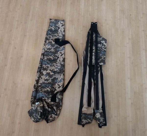 Раскладушка XL 206x72 та подушка військова посилена з карманом мультикам / піксель