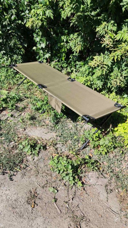 Ліжко 196x67 розкладне військове, розкладачка НАТО, Стандарт, колір олива