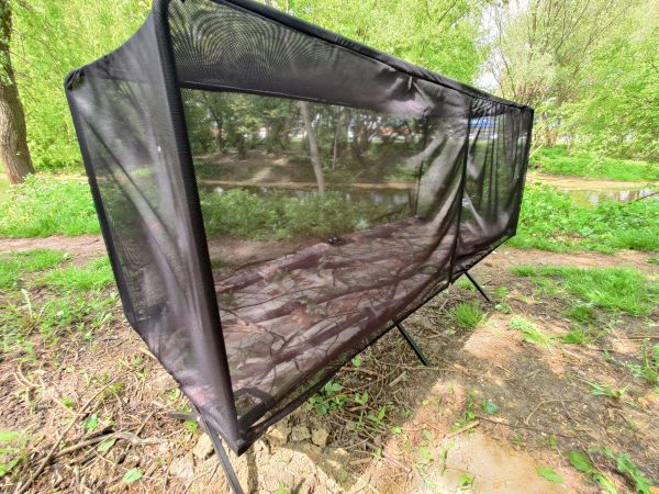 Set of military protective (mosquito) net with steel frame and bed size XL 206x72 cm