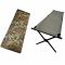 Folding bed + mattress, folding military bed size 196x67 cm