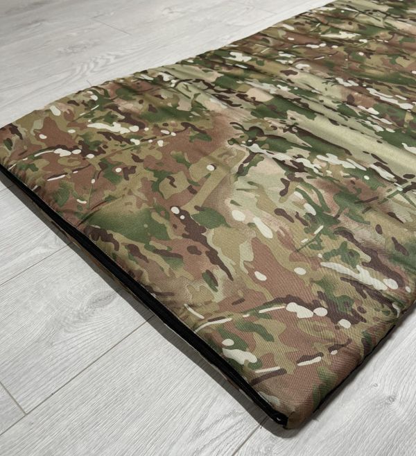 Pat pliant militar NATO 196x67 + saltea 200x70 + perna (nu cade de pe pat) Multicam / Pixel