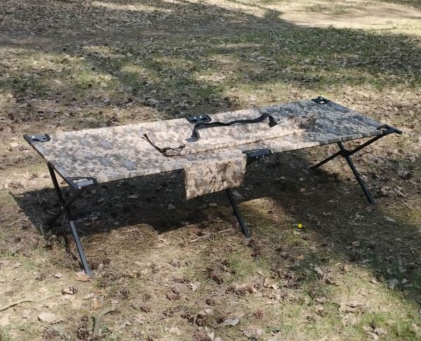 Ліжко XL 206x72 розкладне військове, розкладачка велика мультикам / піксель